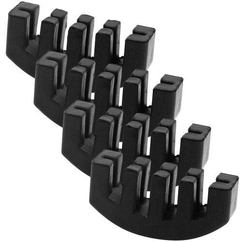 8Pièces Mute Violon Noir Caoutchouc Robuste Pour Pratique Efficace 1