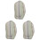 3Pièces De En PVC Multi, Appui-Tête Ventouses 3