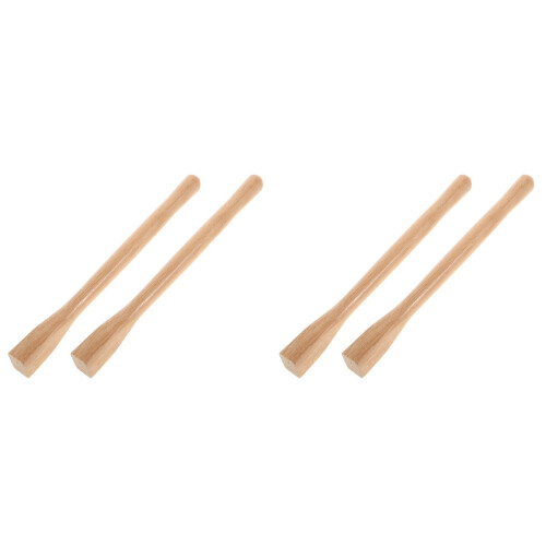 4Pièces Bois Beige Pour Outil De Jardin, Remplacement Durable 2