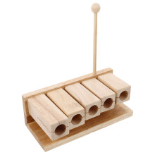 Instrument Musical Percussion Bois Taupe Clair Pour Enfants