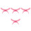 4Pièces Support Main Plastique Rose Ergonomique Pour Nail Tech 8