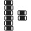 8Pièces Protection Silicone Noir Élégant Durable Simple 9