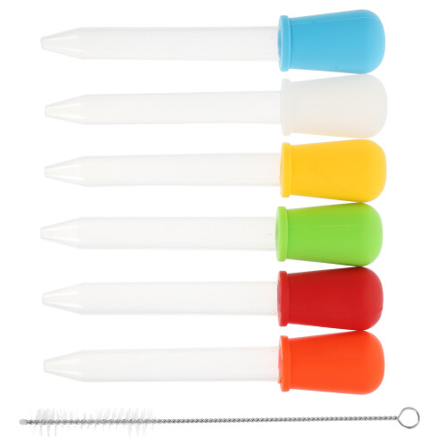 24Pièces Pipettes Silicone Transparentes Multiusage Pour Médicaments