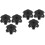 6Pièces Bouchon Réservoir Atv Protection Noir Mat PP 6