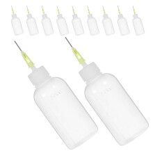 12Pièces Bouteilles Plastique Transparent Colle Laboratoire