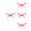 4Pièces Support Main Plastique Rose Ergonomique Pour Nail Tech 7