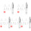 5Ensembles Stylos Perceurs Diamant Plastique Blancs Pour Art DIY 3