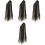 4Pièces Perruques Femme Clips Synthétiques Ondulés Multi Usage 4