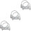 6Pièces Clamp Pour En Acier Inoxydable Accessoire Durable 7