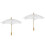 2Pièces Ombrelles Bois Parasol Photo Décor 3