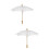 2Pièces Ombrelles Bois Parasol Photo Décor 6