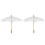 2Pièces Ombrelles Bois Parasol Photo Décor 2