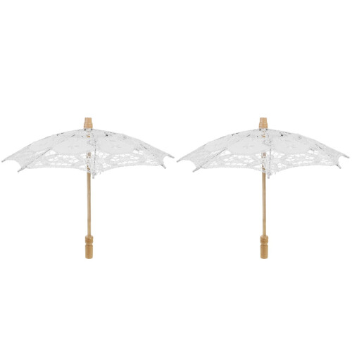 2Pièces Ombrelles Bois Parasol Photo Décor 1