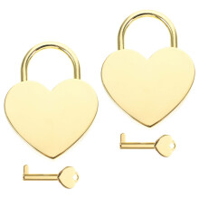 6Ensembles Cadenas Cœur Mini Dorés Décor Bureau