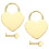 6Ensembles Cadenas Cœur Mini Dorés Décor Bureau 3