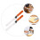 6Pièces Spatules À Beurre Crème En Bois Multi-Couleurs 8