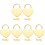 6Ensembles Cadenas Cœur Mini Dorés Décor Bureau 4