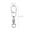 120Pièces Anneaux De Portables Rotation Flexible Argent 11