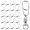120Pièces Anneaux De Portables Rotation Flexible Argent 2