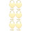 6Ensembles Cadenas Cœur Mini Dorés Décor Bureau 8