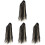 4Pièces Perruques Femme Clips Synthétiques Ondulés Multi Usage 3
