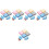 1000Pièces Lingettes Durable Double Face Varié 4