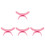 4Pièces Support Main Plastique Rose Ergonomique Pour Nail Tech 3