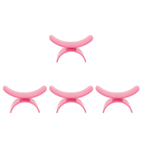 4Pièces Support Main Plastique Rose Ergonomique Pour Nail Tech 2