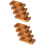 8Pièces Repose-Baguettes Cuillères Bois Support Utensiles Marron 5