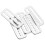 10Pièces Boucles Acier Serrées Ceinture Snorkeling Argent 1