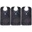 3Pcs Folding Adult Bib Black Washable Polyester Clothing Protector 4