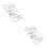 10Pièces Boucles Acier Serrées Ceinture Snorkeling Argent 5