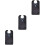 3Pcs Folding Adult Bib Black Washable Polyester Clothing Protector 5