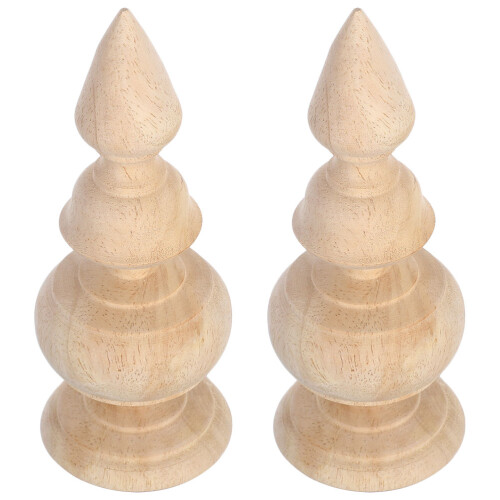4St Multifunctionele Finials, Onbewerkt, Voor Trap, Bed En Hek