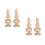 4St Multifunctionele Finials, Onbewerkt, Voor Trap, Bed En Hek 9