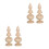 4St Multifunctionele Finials, Onbewerkt, Voor Trap, Bed En Hek 8