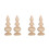 4St Multifunctionele Finials, Onbewerkt, Voor Trap, Bed En Hek 7