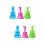 6Pièces Ventouses Multicolores PVC Pour Évier Cuisine 3