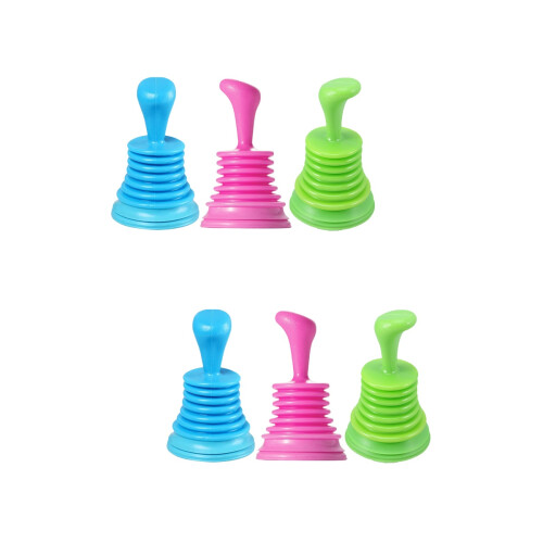 6Pièces Ventouses Multicolores PVC Pour Évier Cuisine 2