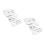 10Pièces Boucles Acier Serrées Ceinture Snorkeling Argent 6