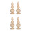4St Multifunctionele Finials, Onbewerkt, Voor Trap, Bed En Hek 6