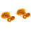 600Pcs Orange Rubber Bands Thick Wide Strong Elastic Bands 6