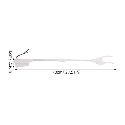 White Plastic Stainless Steel Grabber Tool for Elderly Home Use 2