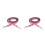 2Pcs Pink Double-Sided Wide Shoulder Strap Stylish Bag Sling Belt 3