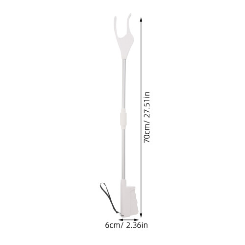 White Plastic Stainless Steel Grabber Tool for Elderly Home Use 1