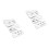 10Pièces Boucles Acier Serrées Ceinture Snorkeling Argent 3