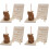 4Sets Rustic Beige Wood Wedding Guestbook Alternative Heart Decor 7