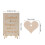 4Sets Rustic Beige Wood Wedding Guestbook Alternative Heart Decor 11