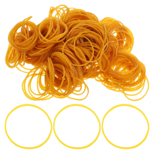 600Pcs Orange Rubber Bands Thick Wide Strong Elastic Bands 2