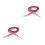 2Pcs Pink Double-Sided Wide Shoulder Strap Stylish Bag Sling Belt 4